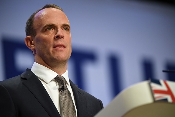 Le chef de la diplomatie britannique Dominic Raab. (Photo : PAUL ELLIS/AFP via Getty Images)