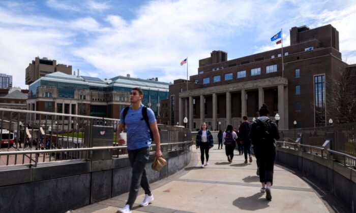 Le campus de l'université du Minnesota à Minneapolis, le 9 avril 2019. L'université a fermé son Institut Confucius en 2019. (Stephen Maturen/Getty Images)