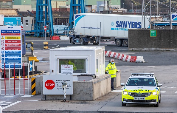-En Irlande du Nord, la frontière sera étroitement surveillée pour s'assurer que les mouvements ne soient pas limités. Photo de Paul Faith / AFP via Getty Images.