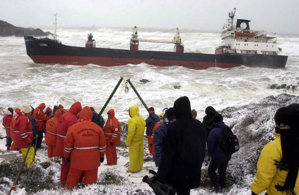 -Illustration-Un navire cargo a coulé dimanche en mer Noire. Photo Mustapha Ozdaback / AFP via Getty Images.