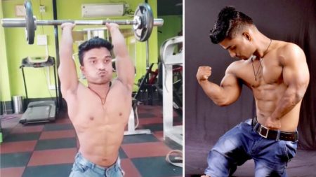 Un Indien de moins d’un mètre de haut pense qu’il est le plus petit bodybuilder du monde