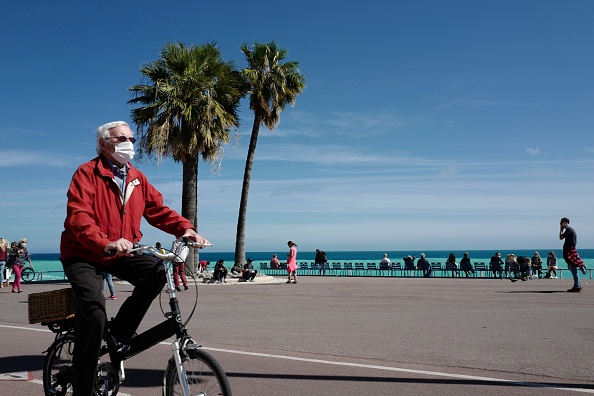 La "Promenade des anglais" à Nice, (Alpes-Maritimes). (Photo : VALERY HACHE/AFP via Getty Images)