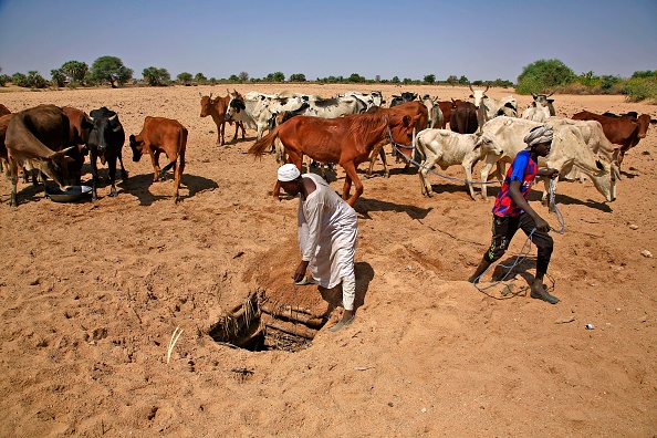 -Le village de Hamada, au sud du Darfour, au nord de la capitale de la région, Nyala, le 3 février 2021, alors que les habitants retournent au village. Photo par Ashraf Shazly / AFP via Getty Images.