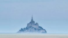 Normandie : le Mont Saint-Michel sous la neige (vidéo)
