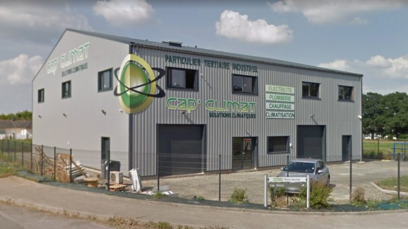 L'entreprise Cap'climat, située à Châteaubourg, à une vingtaine de kilomètres à l'est de Rennes, est en plein recrutement. (Capture d'écran/Google Maps)