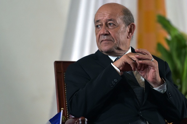 Le ministre français des Affaires étrangères Jean-Yves Le Drian.   (Photo : SIA KAMBOU/AFP via Getty Images)