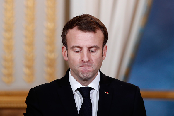 Le Président Emmanuel Macron doit trancher sur la question d'un reconfinement ou pas en Île-de-France .(Photo : BENOIT TESSIER/POOL/AFP via Getty Images)