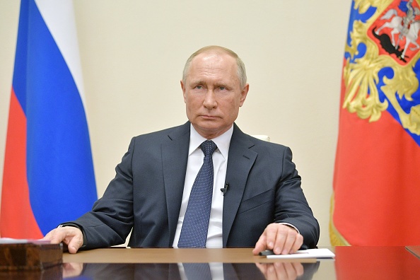 Le président russe Vladimir Poutine (ALEXEI DRUZHININ/AFP via Getty Images)