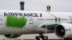 Avion repeint en vert à Roissy : neuf activistes de Greenpeace convoqués au tribunal