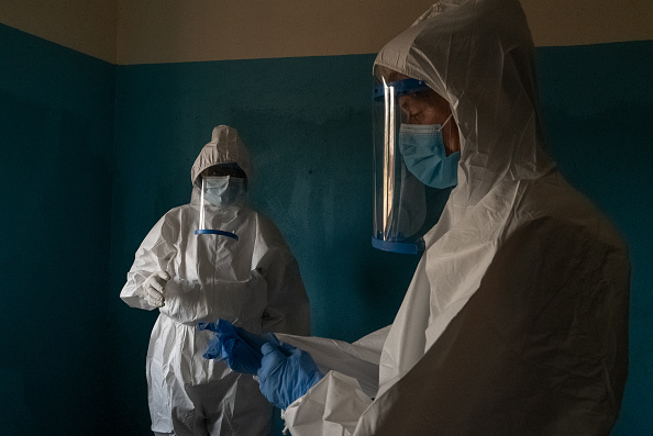  -En Ituri, la République démocratique du Congo, le 26 février 2021, plus de 300 cas de peste bubonique ont été signalés à ce jour. Photo par Caroline Thirion / AFP via Getty Images.