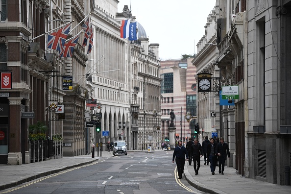 Le secteur de la finance est crucial pour Londres et avait été mis de côté dans l'accord sur la relation post-Brexit trouvé juste avant Noël. (Photo : DANIEL LEAL-OLIVAS/AFP via Getty Images)