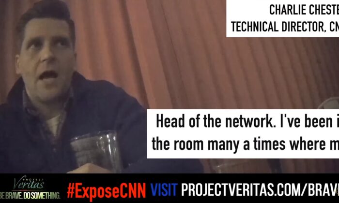 Le directeur technique de CNN, Charlie Chester, enregistré en caméra cachée par Project Veritas. (Projet Veritas)