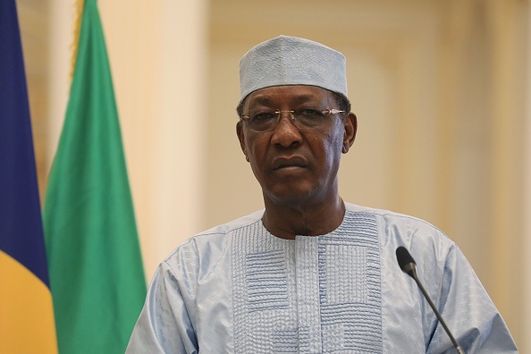 Le Président tchadien Idriss Deby Itno est décédé des suites de ses blessures. (Photo : LUDOVIC MARIN/AFP via Getty Images)