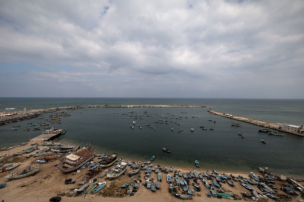 -Israël a annoncé le 26 avril qu'il fermait la zone de pêche dans la bande de Gaza. Photo par Mohammed Abed / AFP via Getty Images.