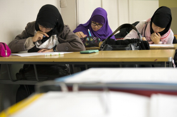 École musulmane à Aubervilliers.         (Photo : LIONEL BONAVENTURE/AFP via Getty Images)