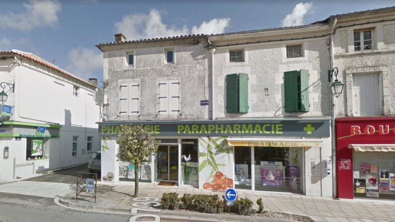 La pharmacie de Vincent Négret est située à Aigre en Charente (Capture d'écran/Google Maps)