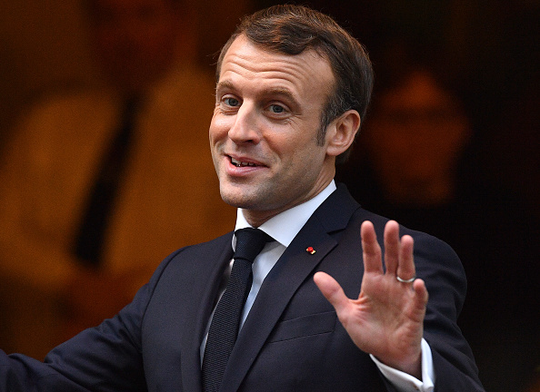 Le Président Emmanuel Macron. (Photo : Leon Neal/Getty Images)