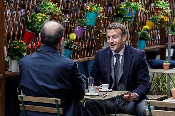 Le Président Emmanuel Macron et le Premier ministre Jean Castex.(Photo : GEOFFROY VAN DER HASSELT/AFP via Getty Images)