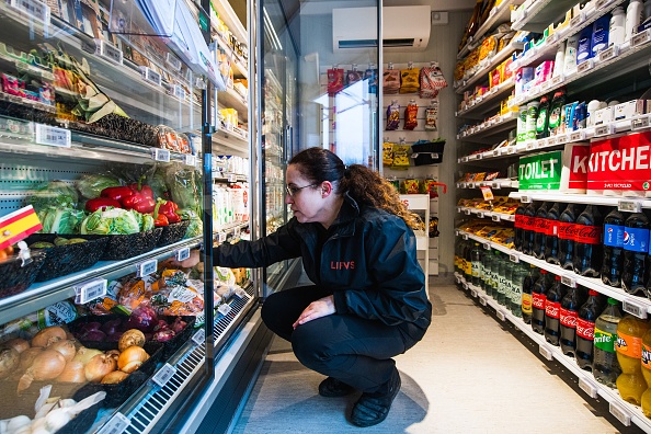 -En Suède des supermarchés sans pilote dans des conteneurs mobiles. Photo de Jonathan NACKSTRAND / AFP via Getty Images.