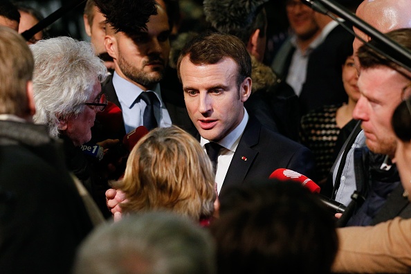 Le Président Emmanuel Macron.       (Photo : EMMANUEL FOUDROT/AFP via Getty Images)