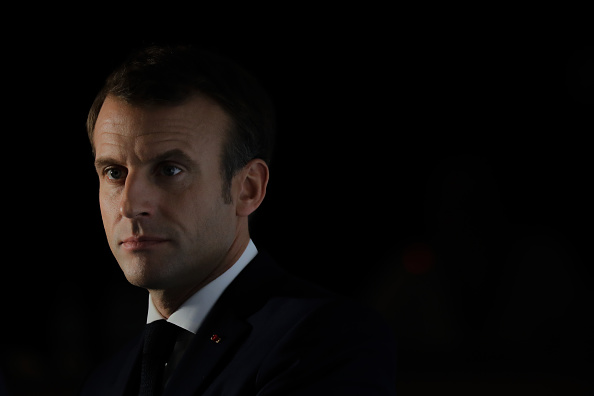 Le chef de l'État Emmanuel Macron. (Photo : LUDOVIC MARIN/AFP via Getty Images)