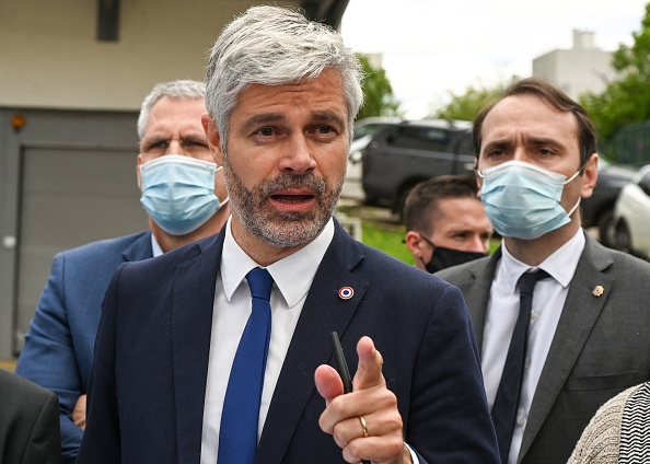 Laurent Wauquiez président Les Républicains (LR) de la région Auvergne-Rhône-Alpes.  (Photo : PHILIPPE DESMAZES/AFP via Getty Images)