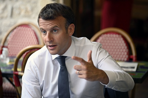 Le Président Emmanuel Macron. (Photo : LIONEL BONAVENTURE/POOL/AFP via Getty Images)