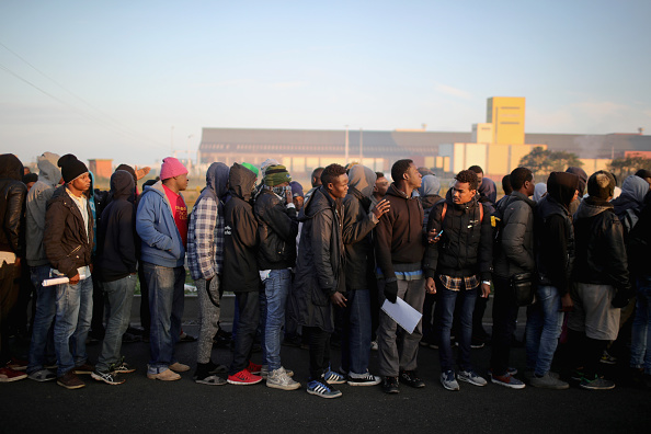 Démantèlement d'un camp de 500 migrants à Calais. (Photo : Christopher Furlong/Getty Images)
