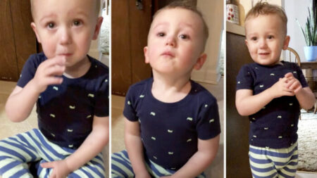 Vidéo : un bambin en pleurs apprend à se calmer grâce à une astuce géniale de sa mère pour dompter ses sautes d’humeur