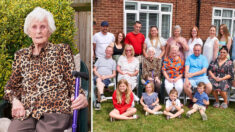 Une arrière-arrière-arrière-grand-mère ayant 92 petits-enfants fête son 100e anniversaire