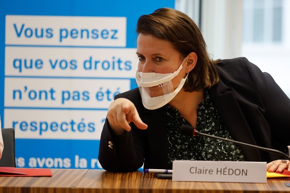 Claire Hédon, la Défenseure des droits. (LUDOVIC MARIN/AFP via Getty Images)