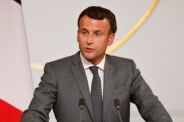 Le président français Emmanuel Macron (Photo de Ludovic MARIN / POOL / AFP via Getty Images)