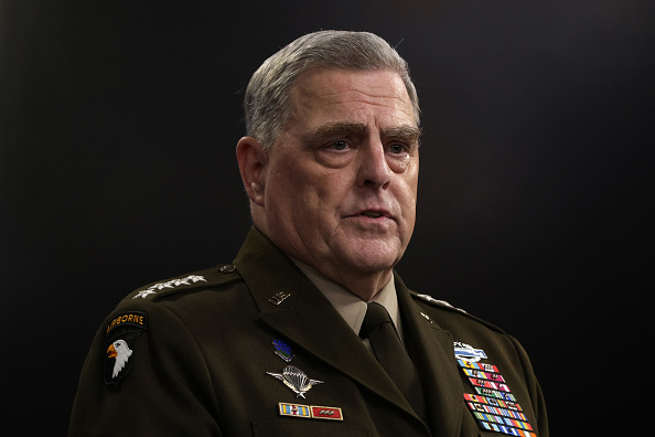 -Le général Mark Milley, participe à une conférence de presse au Pentagone le 21 juillet 2021 à Arlington, en Virginie. Photo par Alex Wong/Getty Images.