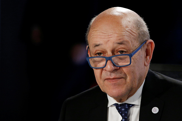  Le ministre des Affaires étrangères Jean-Yves Le Drian.  (Photo : STEPHANE MAHE/AFP via Getty Images)