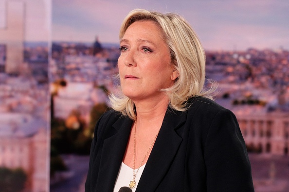 La présidente du Rassemblement National (RN) Marine Le Pen. (Photo : GEOFFROY VAN DER HASSELT/AFP via Getty Images)
