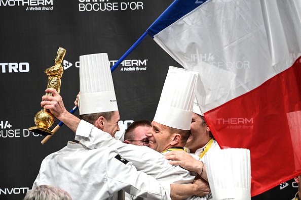 Le 27 septembre, la France a remporté la finale du prestigieux concours culinaire du Bocuse d'Or 2021. (Photo : OLIVIER CHASSIGNOLE/AFP via Getty Images)