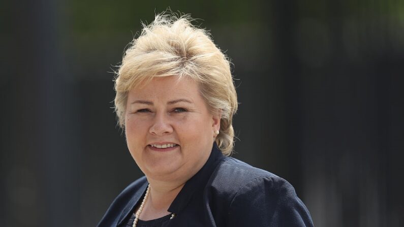 Le Premier ministre norvégien Erna Solberg.  (Photo by Sean Gallup/Getty Images)