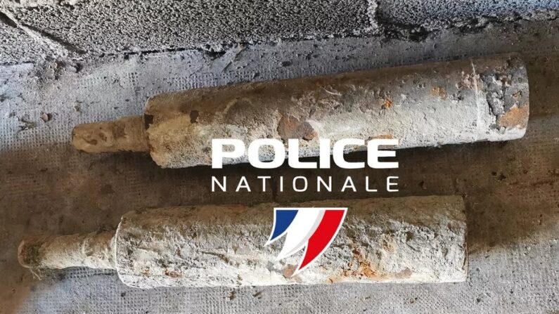 Des obus pêchés à l'aimant dans le Doubs © Police nationale