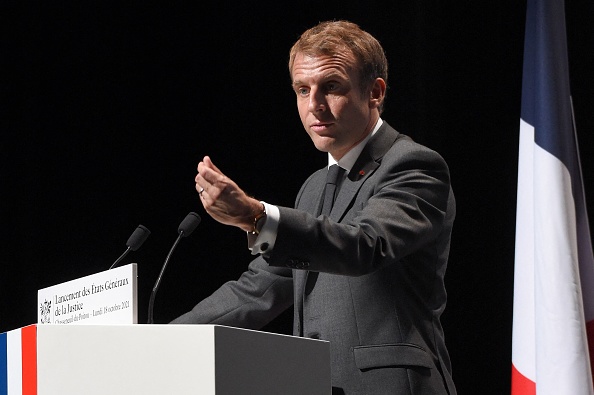 Le Président Emmanuel Macron.  (Photo : GUILLAUME SOUVANT/AFP via Getty Images)