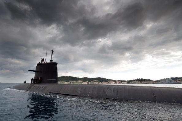 -Illustration- Un sous-marin nucléaire américain à heurté un objet non identifié en mer de Chine. Photo Martin BUREAU/AFP via Getty Images.