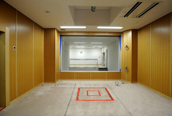 -Une salle d'exécution à la maison de détention de Tokyo. Le Japon, l'une des rares démocraties industrialisées à maintenir la peine de mort. Photo JIJI PRESS/AFP via Getty Images.