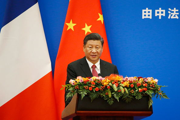 Le président chinois Xi Jinping lors d'un forum économique Chine-France au Grand Palais du Peuple le 6 novembre 2019 à Pékin, en Chine. Photo de Florence Lo - Piscine/Getty Images.