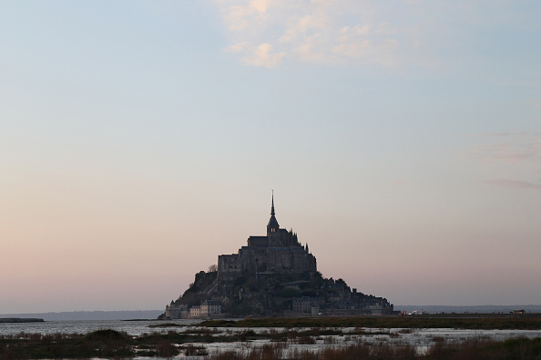 Vue du Mont Saint-Michel. (CHARLY TRIBALLEAU/AFP via Getty Images)