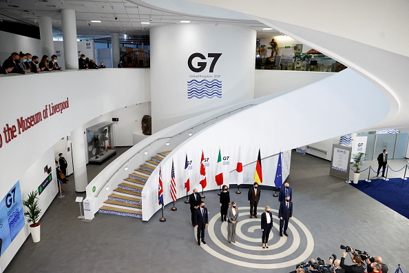 - Le 11 décembre 2021 à Liverpool, en Angleterre, c’est la deuxième réunion en personne des ministres des Affaires étrangères du G7. Photo de Phil Noble - Piscine WPA/Getty Images.