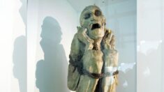 Une rare momie de 800 ans a été découverte au Pérou, le corps ligoté et les mains lui couvrant le visage