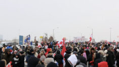 Passage du Convoi de la liberté au nord de Toronto : des milliers de personnes venues soutenir les camionneurs