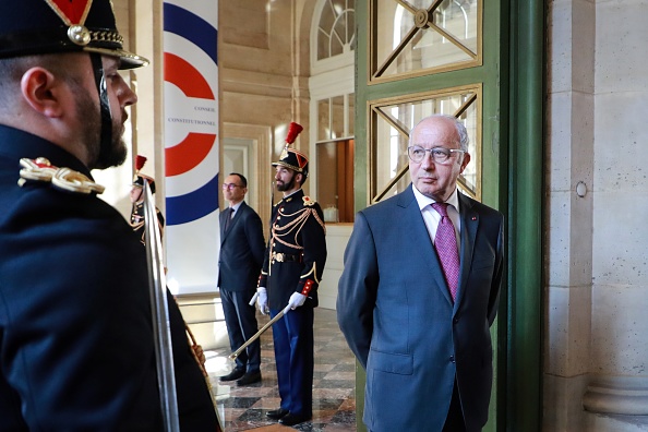 Le président du Conseil constitutionnel Laurent Fabius au Conseil Constitutionnel à Paris le 21 juillet 2020. (Photo LUDOVIC MARIN/AFP via Getty Images)