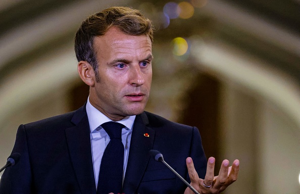 Le Président Emmanuel Macron.  (Photo : LUDOVIC MARIN/AFP via Getty Images)