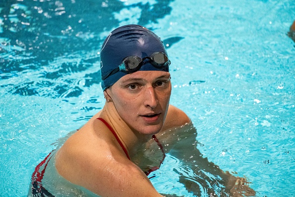 Lia Thomanage, nageuse transgenre, le 22 janvier 2022. (Photo : JOSEPH PREZIOSO/AFP via Getty Images)