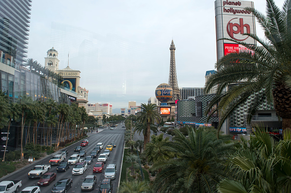Vue sur Las Vegas, Nevada. (Photo VALERIE MACON/AFP via Getty Images)